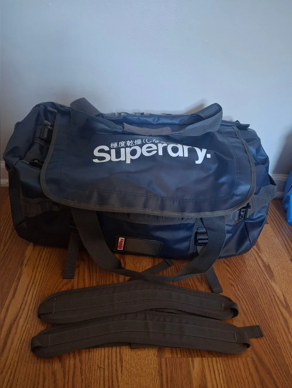 Superdry Tarpaulin Duffle Bag Navy Carry-on